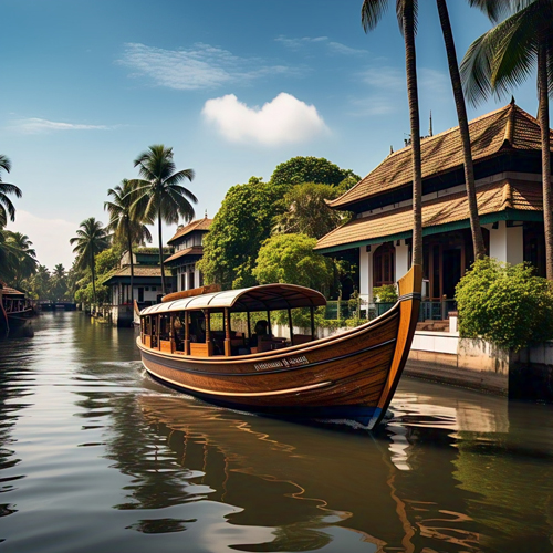 Shikara boat ride for couples in Alappuzha